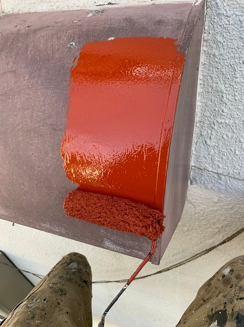 鉄部さび止め塗装